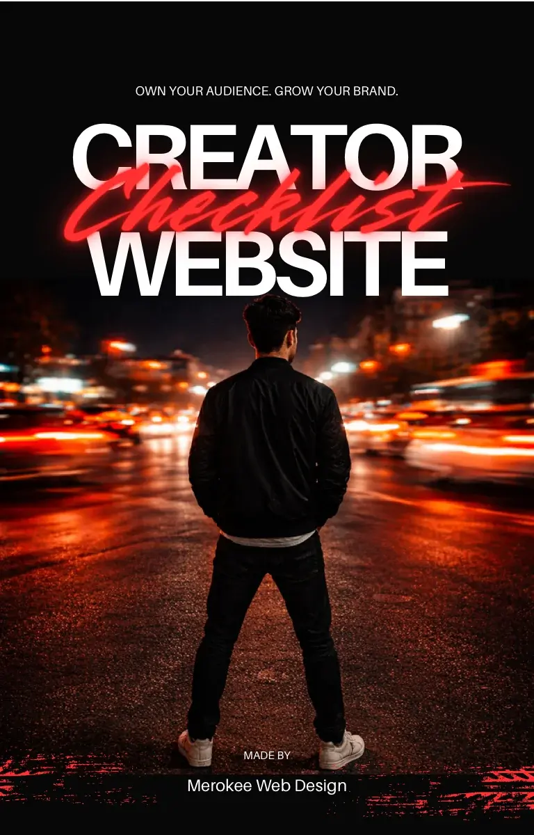 Cover of the Creator Website Checklist PDF