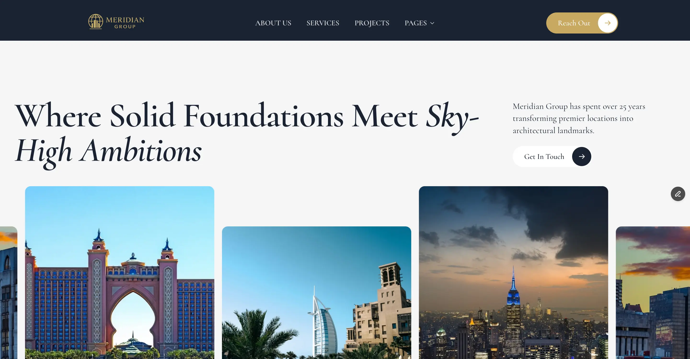 Custom web design project with premium brand presentation