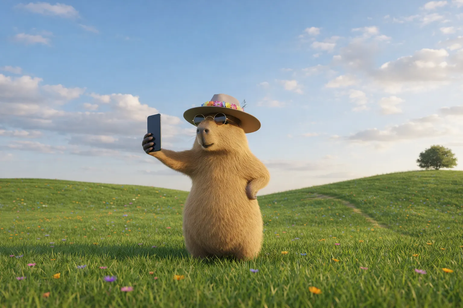 Blue sky background for influencer web design call to action