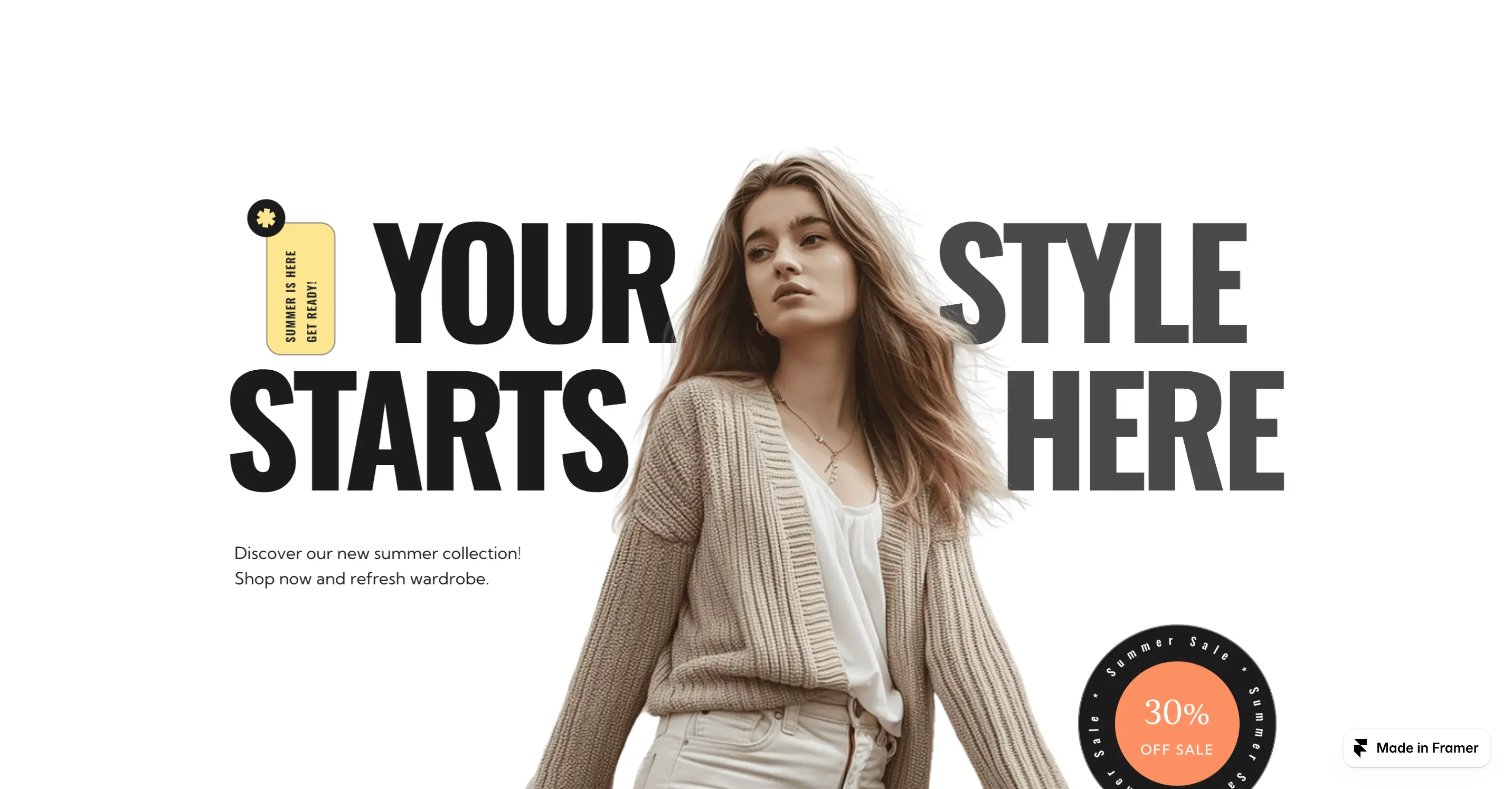 Ecommerce website design example