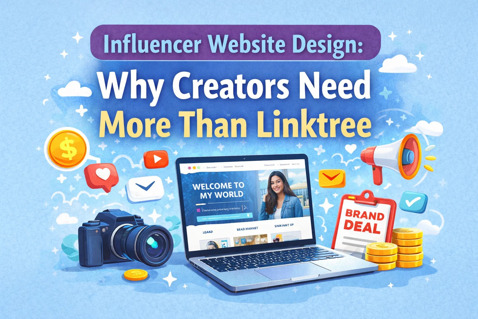 Influencer Website Design: Why Creators Need More Than Linktree