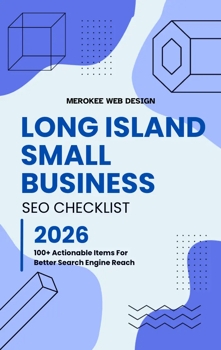 Cover of the Long Island SMB SEO Checklist PDF by Merokee Web Design