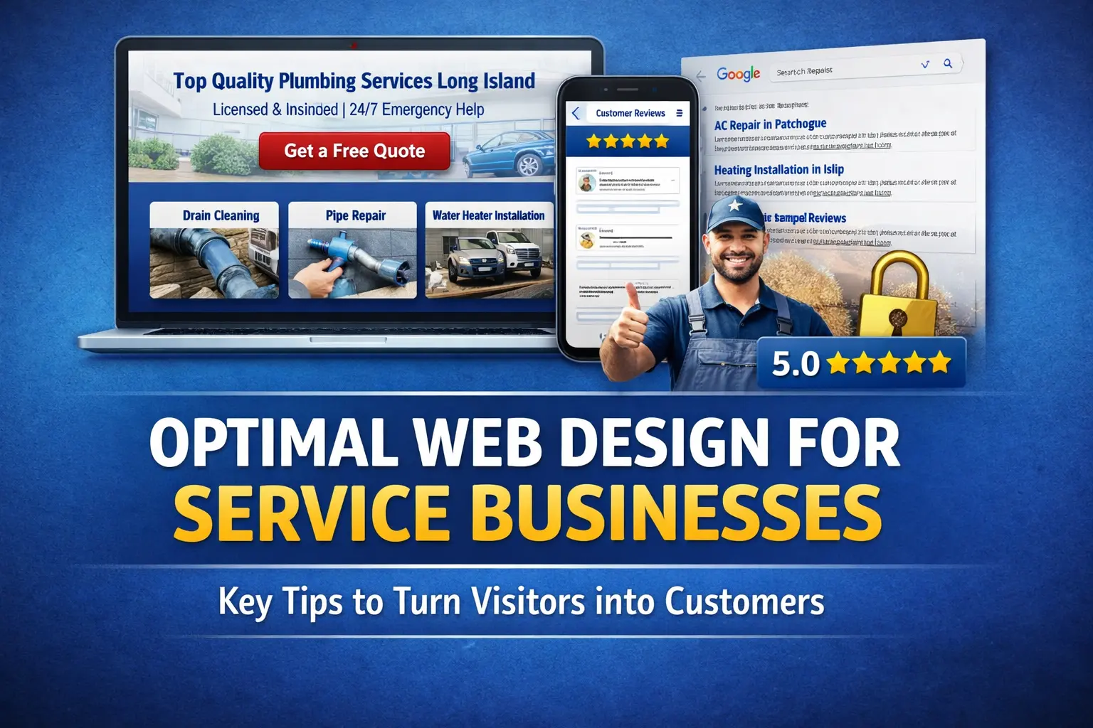 Optimal Web Design for Service Businesses